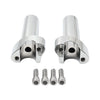 Harley Sportster Dyna Softail 4" CNC Straight Handlebar Risers (2004-2023)