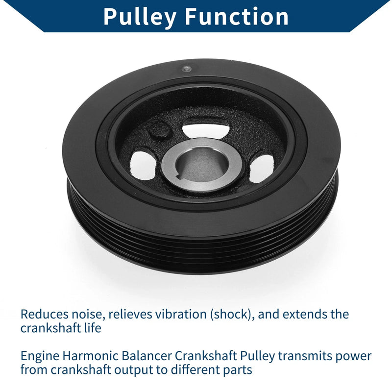 Dodge Journey 2009-2023 6 Groove Harmonic Balancer Crank Pulley