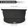 Nissan X-Trail Rogue SV SL Carbon Fiber Black Retractable Cargo Cover