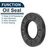 Make Model Oil Seal 5 x 38x72x8mm NBR Black Rotary Shaft Seal