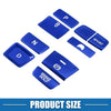 Honda Accord (2018-2022) Blue 9 x Gear Shift Panel Switch Button Covers