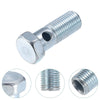 Motorcycle 4 x M14x1.5 43mm Hollow Screws with Washers Metric Thread