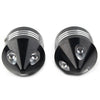 Harley Electra Glide Sportster Black Front Axle Cap Nut Cover