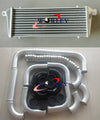 Car Aluminum Intercooler 450x230x52mm + 2.25" Piping + Blue Silicone Hose