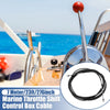 Boats 2 x Marine Throttle Shift Control Box Cable Black Steel