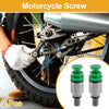 Motorcycle Screw / M5x0.8 / Fork Air Bleeder Valve Metal Green 2 Pcs