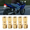 Brass Brake Line Compression Fitting Unions 3/16" OD 5pcs