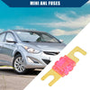 Car Motorcycle Gold Tone Pink Mini ANL Fuses 10 Pcs