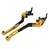 Kawasaki Z1000 ZX6R  Gold Extendable Brake Clutch Levers (2007-2018)