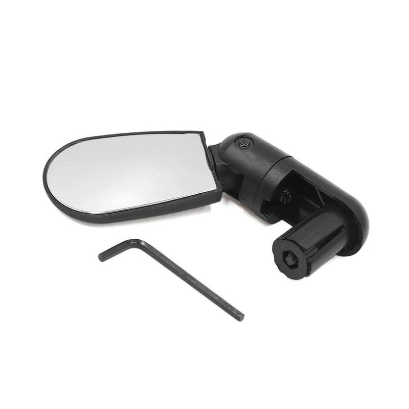 Bike Bicycle Black Mini Rotate Flexible Rearview Handlebar Mirror