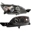 Headlight Set For 2004-2009 Mazda 3 Hatchback Left and