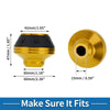 Motorcycle Front Fork Frame Slider Falling Protection / 2 x Gold Tone