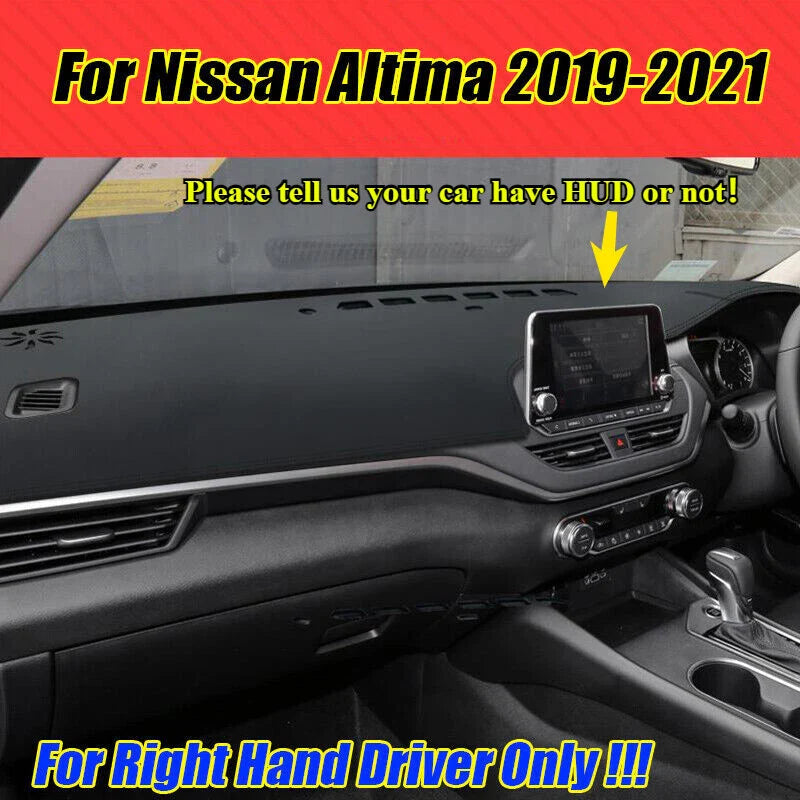 Nissan Altima RHD Leather Dashboard Cover Protector Pad Mat (2019–2021)