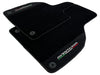 Lamborghini Aventador 2012-2022 with Alcantara Leather Black Floor Mats