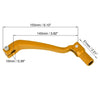 Make Model 0.39" Aluminum Alloy Motorcycle Shift Lever Folding Gear Shifter Gold Tone