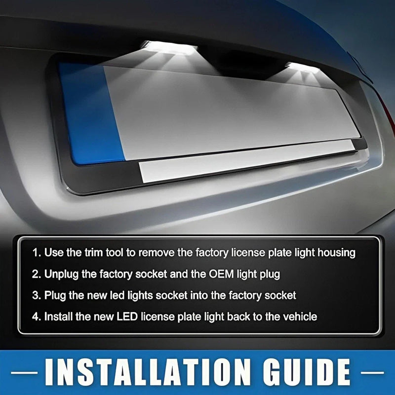 Ford Edge, Escape, Mercury Mariner White LED License Plate Lights