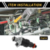 Dodge Ram 1500 1996-1999 1 x Hole Black 1 Pc Fuel Injector
