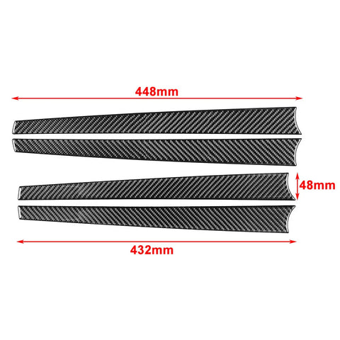 Toyota Hilux Revo Red Interior Door Panel Strips Cover Trim (2015-2023)