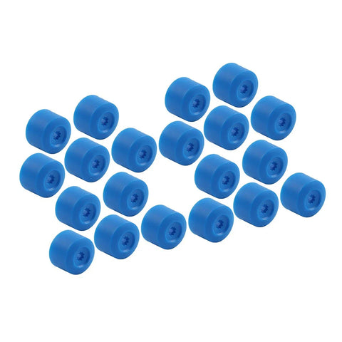 Volkswagen Golf, Passat, Beetle 17mm Blue Wheel Lug Nut Bolt Cover Caps