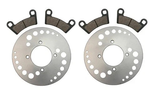 Polaris Outlaw 450 2 x Front Brake Rotors & Semi-Metallic Pads (2008–2010)