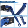 Honda CBR600RR 2007-2016 - Solid Blue Adjustable Brake Clutch Levers