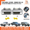Holden Rodeo TF Ute Chrome Outside Front Door Handles (1997-2003)