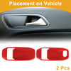 Jeep Wrangler Gladiator JT Red ABS Interior Door Handle Bowl Cover Trim