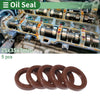 Automotive Oil Seal 25x35x7mm FKM Rubber Rotary Shaft Seal 5 Pcs