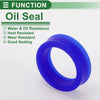 Oil Seal 30x40x12mm TPU Rotary Shaft Seal High Pressure Blue 5 Pcs