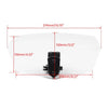Universal Adjustable Motor Clear Clip-On Windshield Extension Air Deflector