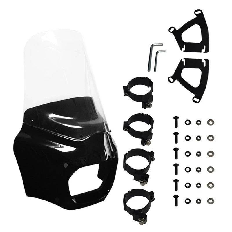 Harley Softail Fat Bob FXFB 15" Clear Windshield Fairing (2018-2019)