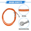 Motorcycle Hydraulic Brake Hose Line Pipeline 180cm 10mm 0.39in Orange