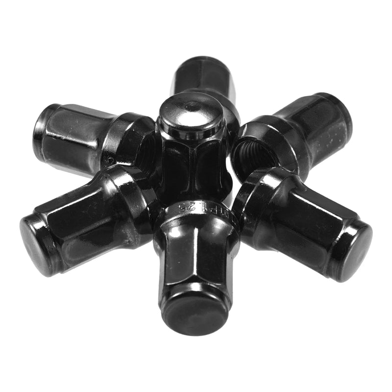 Honda, Chevy, Nissan M12x1.25 Wheel Hub Lug Nuts  Black (various)