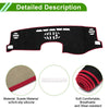 Lexus NX200T / NX300 / NX300h (2014-2020) Black Red Dashboard Cover Mat