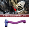 Kayo T6 Purple Lever Blue Head Folding Motorcycle Gear Shifter Lever