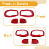 Jeep Renegade (2015-2023) 4 x Red ABS Interior Door Handle Bowl Cover Trim