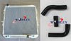 Toyota Hilux LN130 Diesel 50MM Aluminum Radiator + Blue Hose (1988-1997)