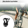 Motorcycle / Bicycle Black Silver PU Aluminum Alloy Water Bottle Cup Holder