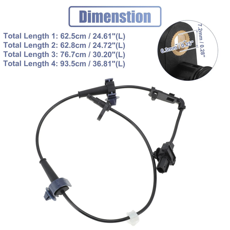 Honda Civic 4 Pcs ABS Sensor Set (2012-2015)