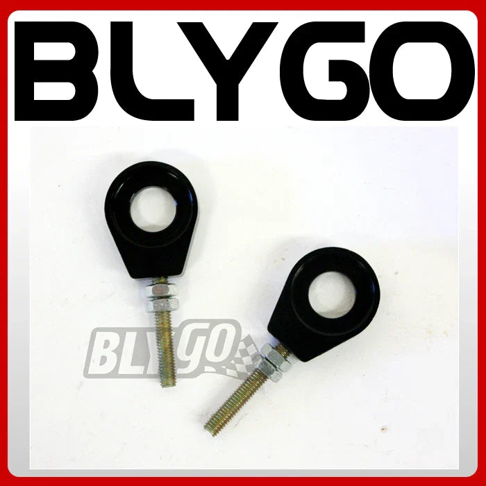 PIT PRO Trail Quad Dirt Bike ATV Black 12mm 76mm Chain Adjuster Bolts