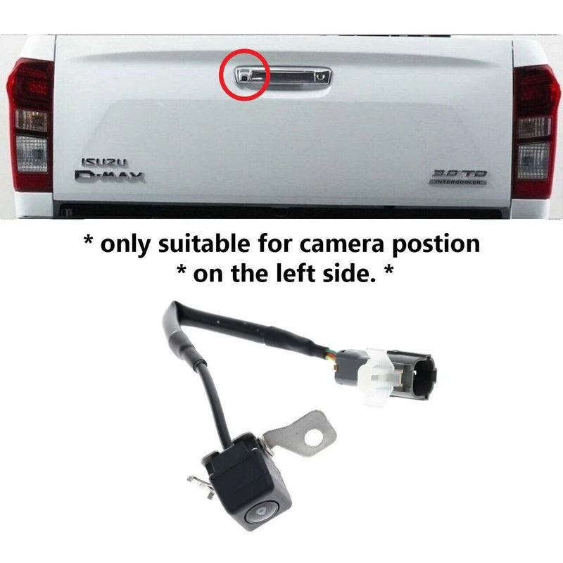 Isuzu D-Max Tailgate Back Up Camera with 4-Pin OE Plug (2016–2020)