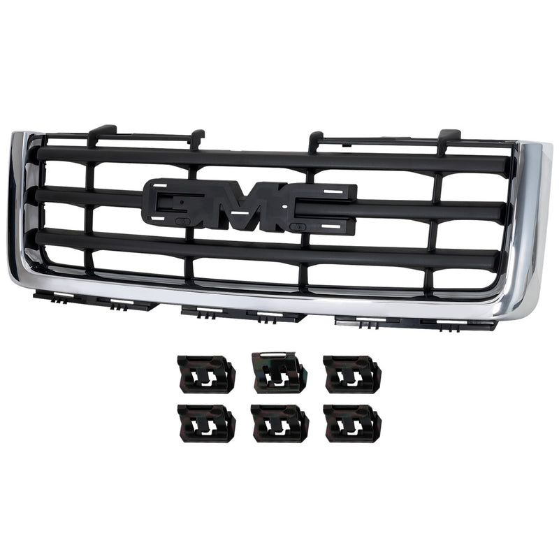 Grille Assembly For 2007-2013 GMC Sierra 1500 Chrome