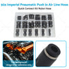Imperial Hose 50x Pneumatic Push-in Air Line Quick Connect Kit