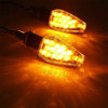 Universal Fit - Amber Smoked LED Motorcycle Turn Signal Indicators (N/A)