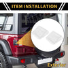 Jeep Wrangler JL JLU Tail Light Cover Trim (2018-2024)