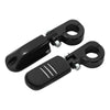 Harley 1.25" Black Pegstreamliner Highway Engine Guard Footpegs
