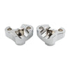 Harley Davidson 1" CNC Handlebar Risers w/Mount Screws Chrome