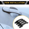 GMC Yukon Black without Keypad 4pcs Exterior Door Handle Cover (2015-2023)