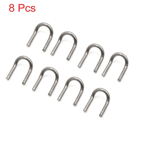 Motorcycle Scooter 8pcs Universal U Shaped Exhaust Pipe Muffler Pull Hooks