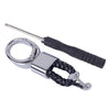 Keyring Buckle Black Braided Keychain Holder